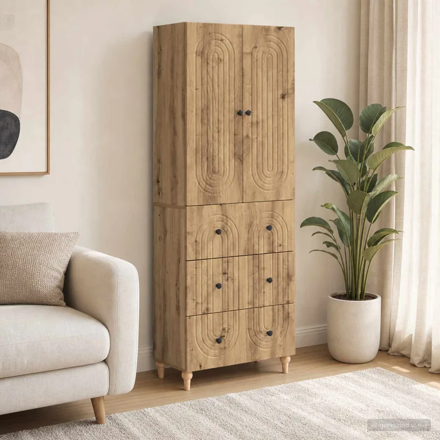 Ensemble de Meubles 2 pc Bois d'ingénierie
