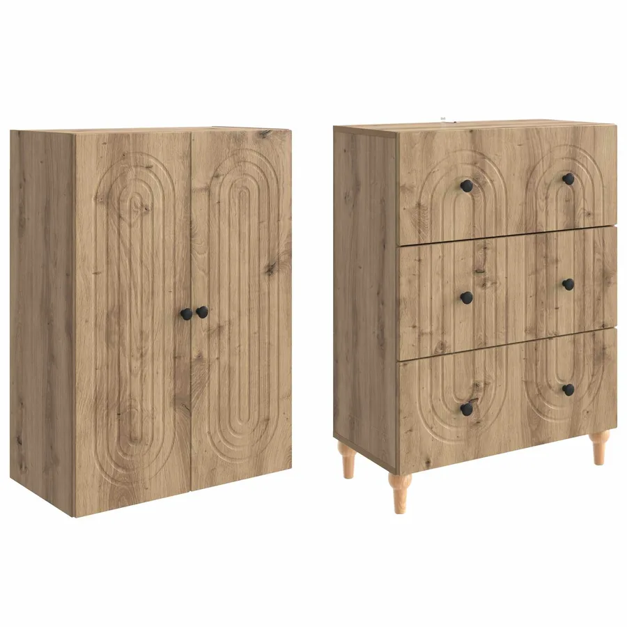 Ensemble de Meubles 2 pc Bois d'ingénierie - 4