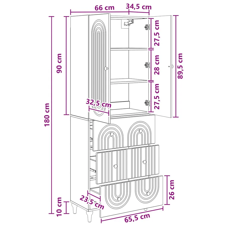 Ensemble de Meubles 2 pc Bois d'ingénierie - 8