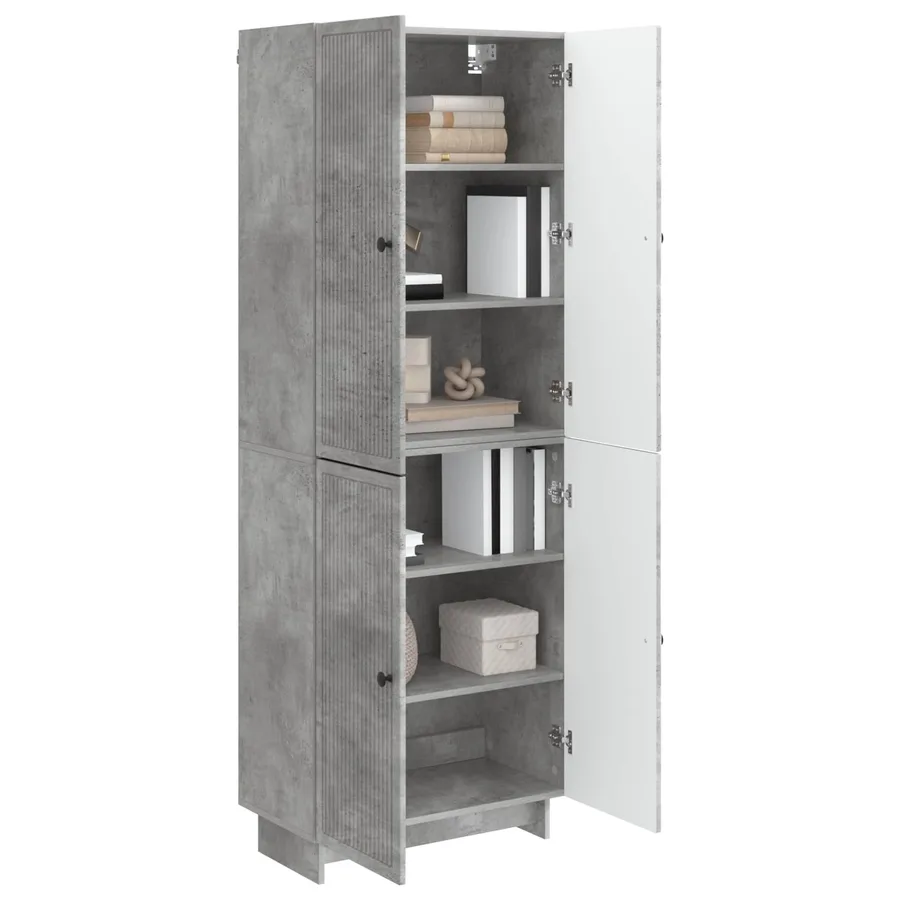Ensemble de Meubles 2 pcs Gris béton 66 x 34,5 x 90 cm - 3