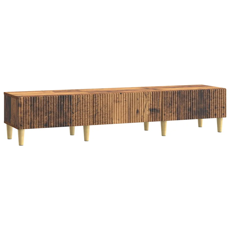 Meuble TV Bois ancien 147 x 34,5 x 30 cm Bois d'ingénierie - 2