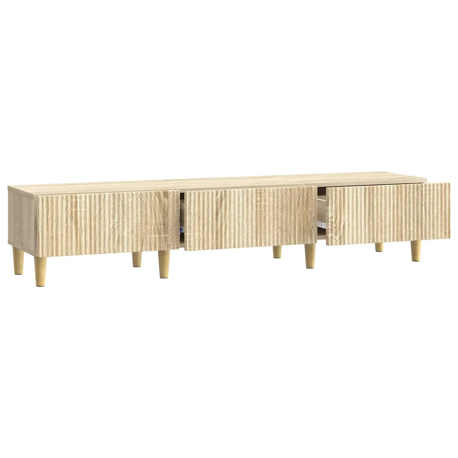 Meuble TV Chêne Sonoma 147 x 34,5 x 30 cm Bois d'ingénierie - 5