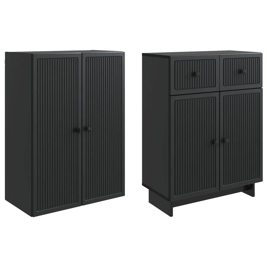 Ensemble de Meubles 2 pcs 66 x 34,5 x 90 cm Bois d'ingénierie - 4