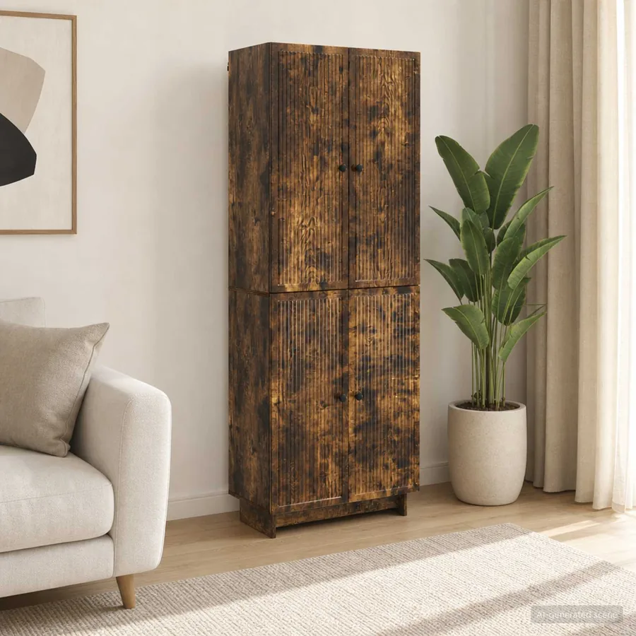 Ensemble de Meubles 2 pcs Chêne fumé 66 x 34,5 x 90 cm