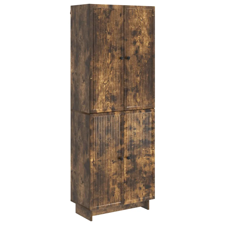 Ensemble de Meubles 2 pcs Chêne fumé 66 x 34,5 x 90 cm - 2
