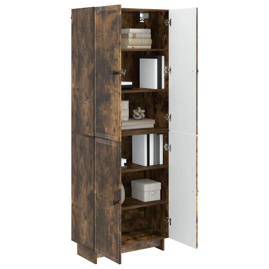 Ensemble de Meubles 2 pcs Chêne fumé 66 x 34,5 x 90 cm - 3