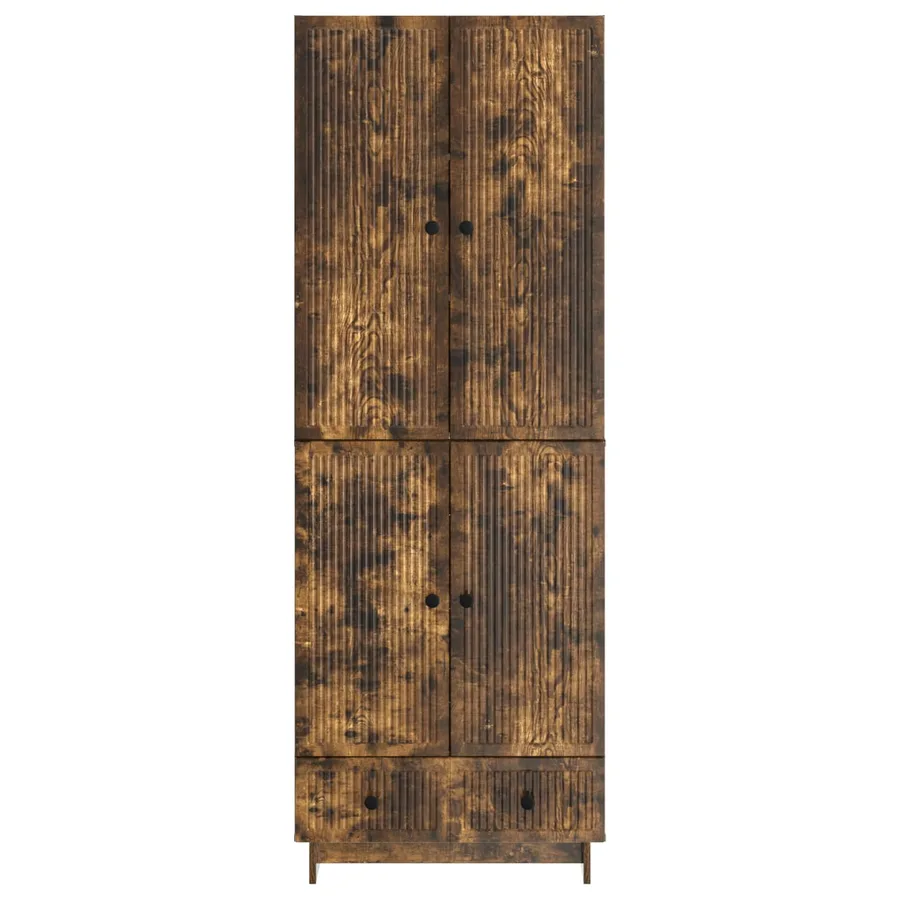Ensemble de Meubles 2 pcs Chêne fumé 66 x 34,5 x 95 cm - 5