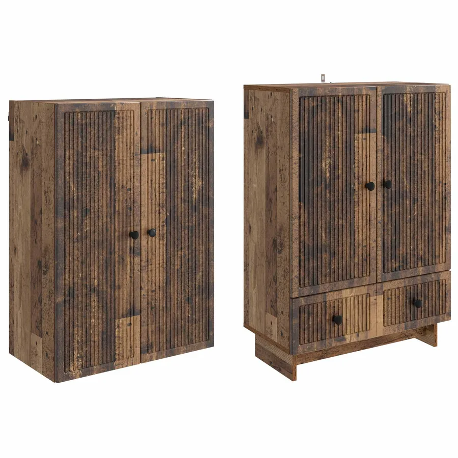 Ensemble de Meubles 2 pcs Bois ancien 66 x 34,5 x 95 cm - 4