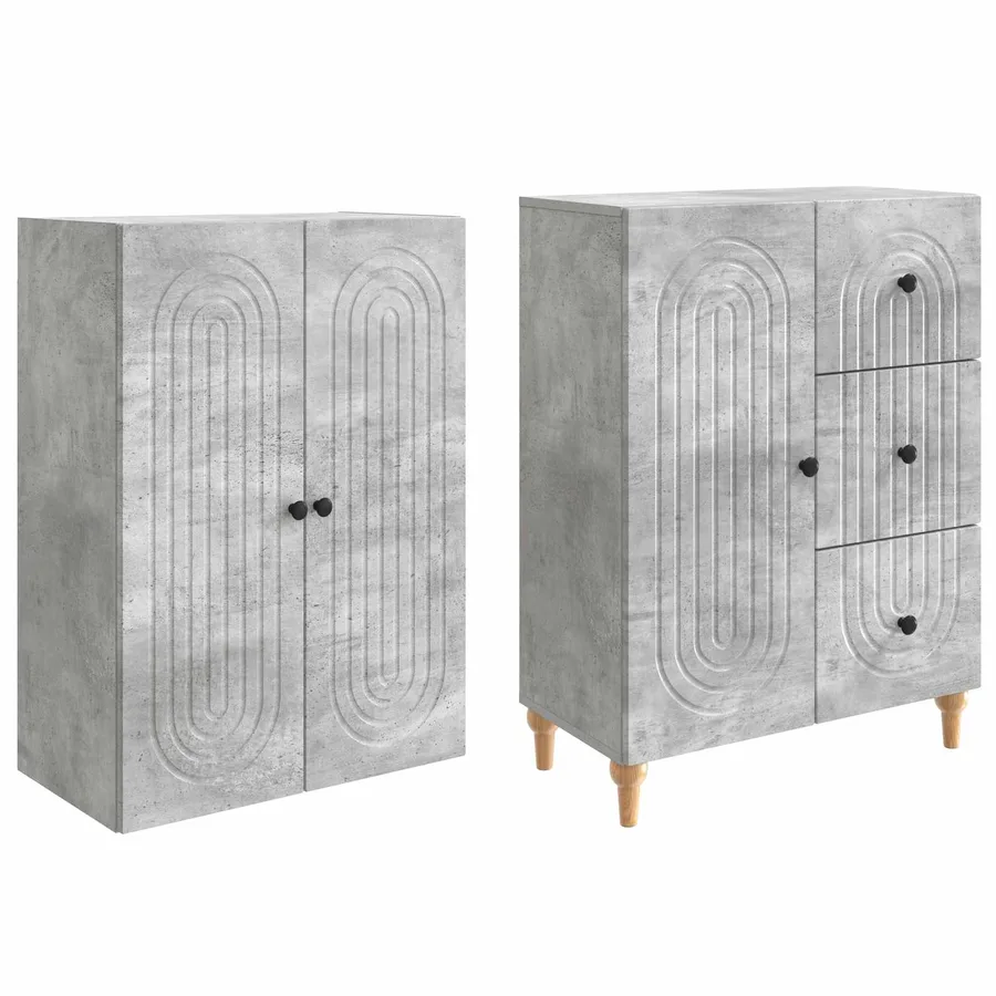 Ensemble de Meubles 2 pcs 66 x 34,5 x 90 cm Bois d'ingénierie - 4
