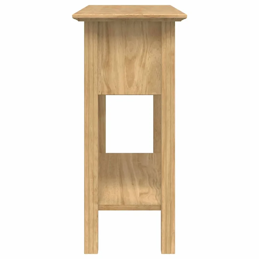 Table console avec tiroir BODO Marron miel 91 x 34.7 x 74 cm - 5