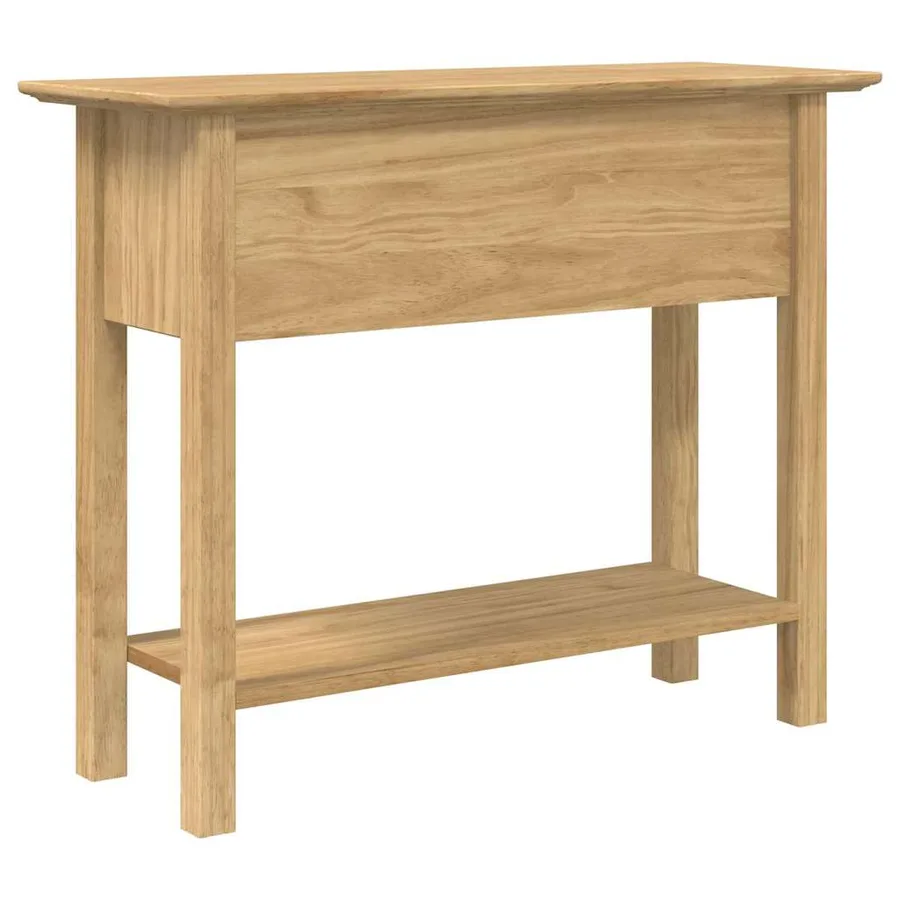 Table console avec tiroir BODO Marron miel 91 x 34.7 x 74 cm - 6