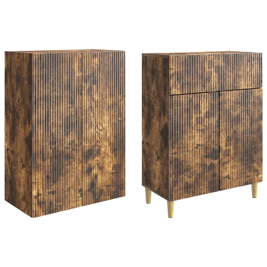 Ensemble de Meubles 2 pcs 66 x 34,5 x 90 cm Bois d'ingénierie - 4