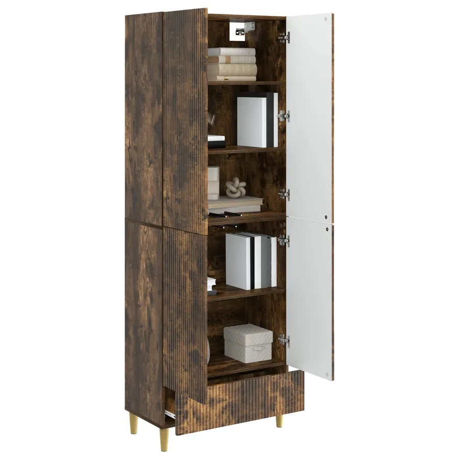 Ensemble de Meubles 2 pcs Chêne fumé 66 x 34,5 x 95 cm - 3