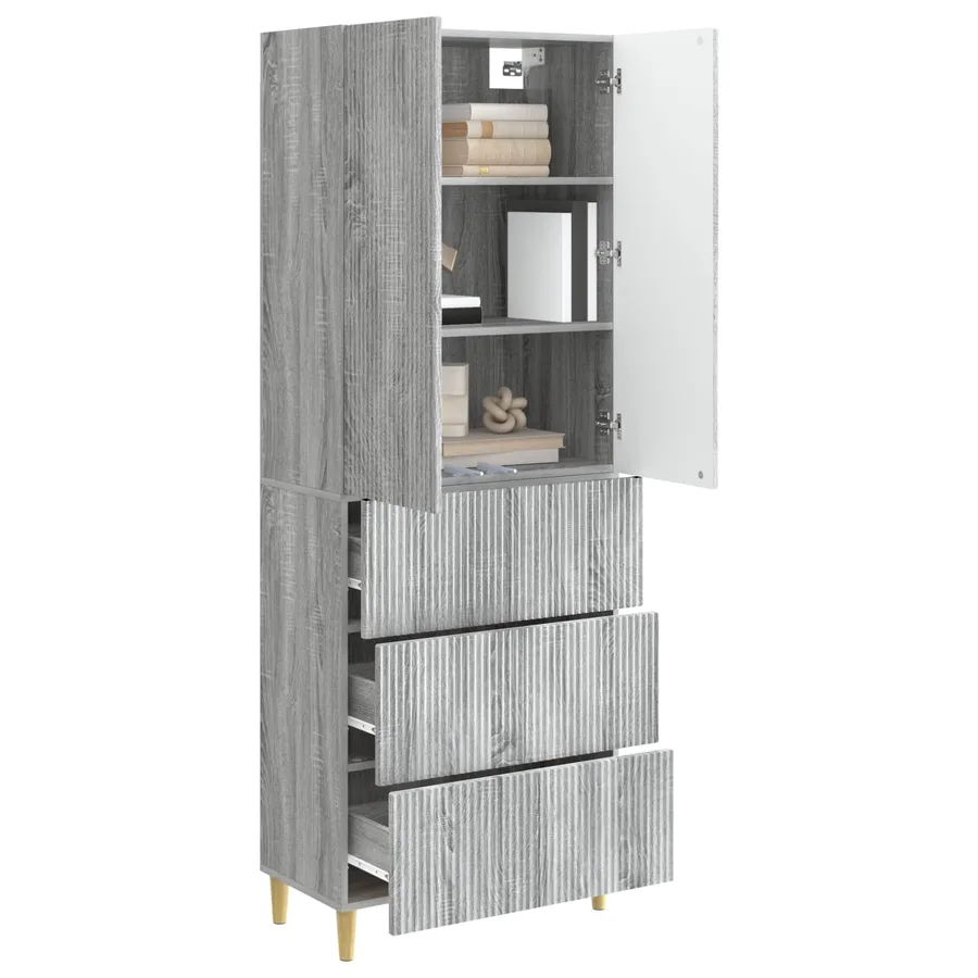 Ensemble de Meubles 2 pcs 66 x 34,5 x 90 cm Bois d'ingénierie - 3