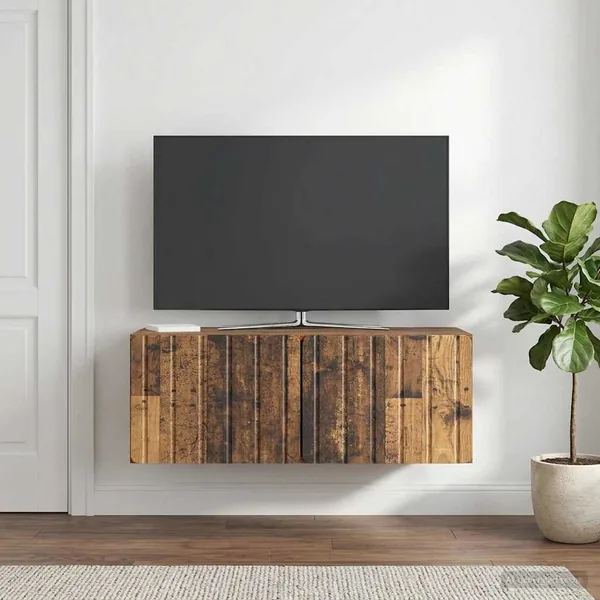Meuble TV mural 78,5 x 41 x 30 cm Bois ancien Bois d'ingénierie