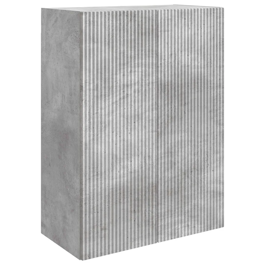 Armoire Murale Gris béton 66 x 34,5 x 90 cm Bois d'ingénierie - 2