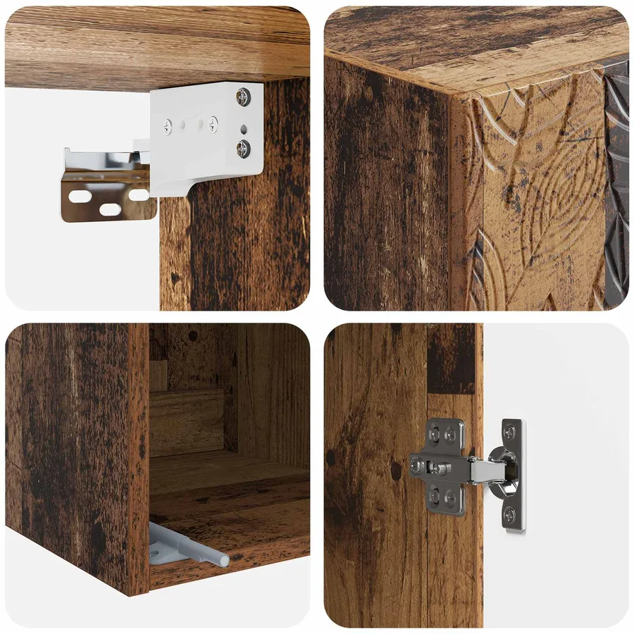 Ensemble de Meubles 2 pcs Bois d'ingénierie - 8