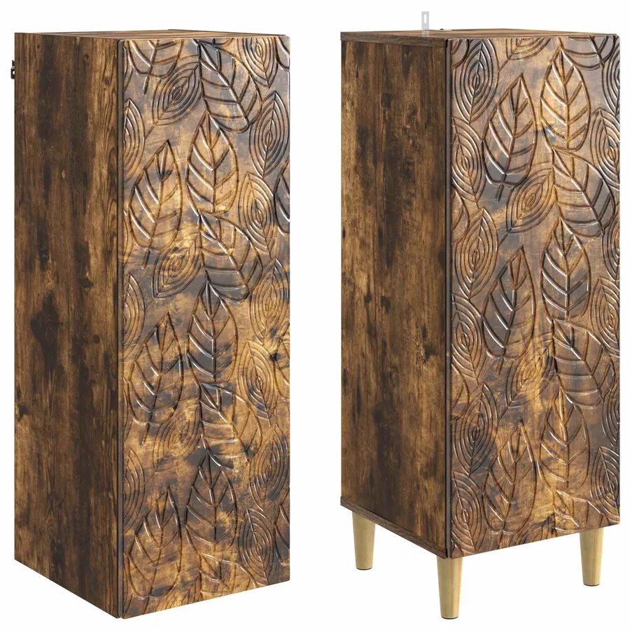 Ensemble de Meubles 2 pcs Chêne fumé Bois d'ingénierie - 4