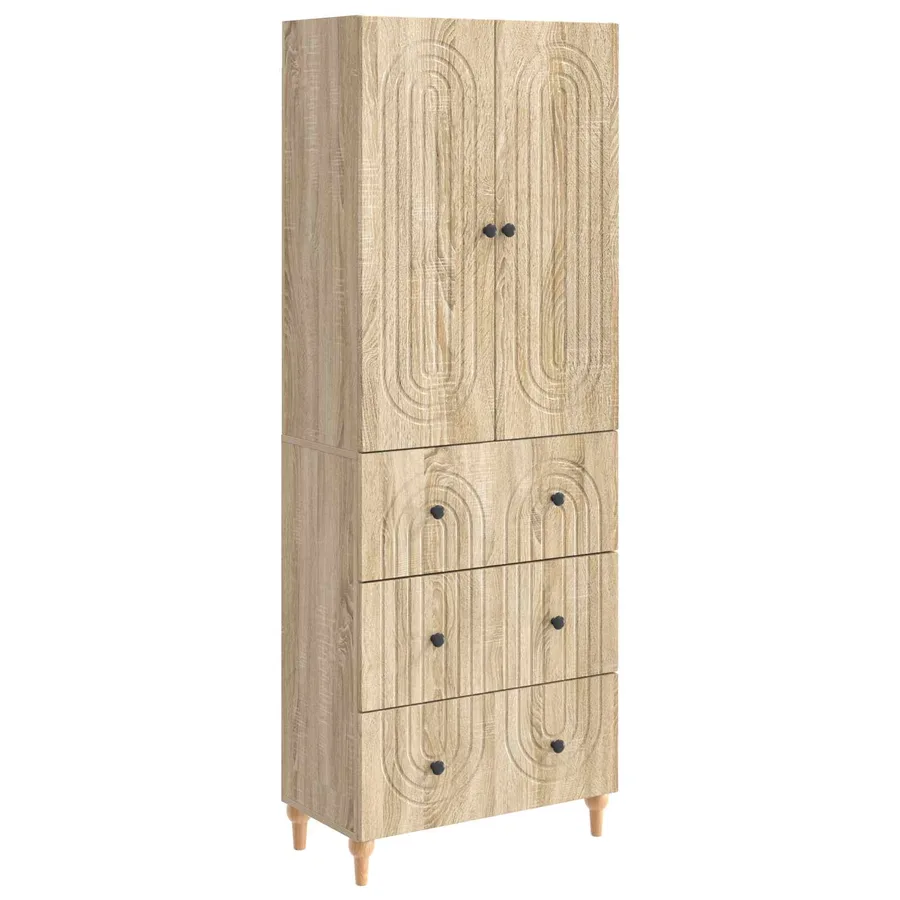 Ensemble de Meubles 2 pcs 66 x 34,5 x 90 cm Bois d'ingénierie - 2