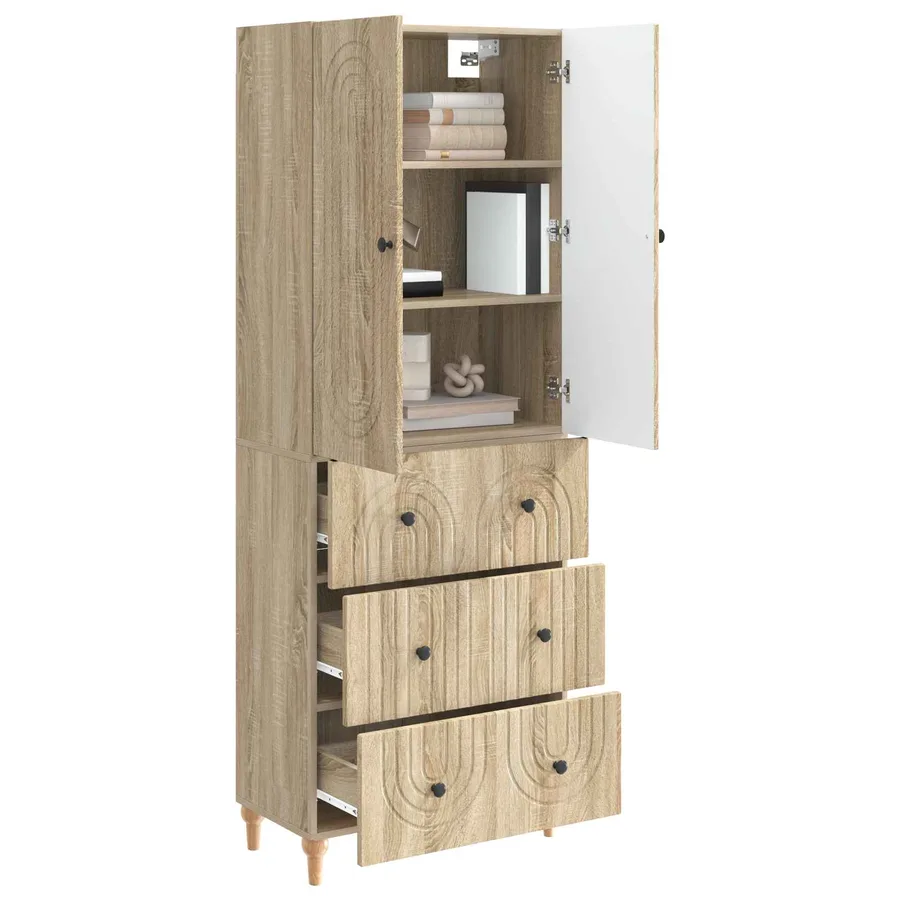 Ensemble de Meubles 2 pcs 66 x 34,5 x 90 cm Bois d'ingénierie - 3