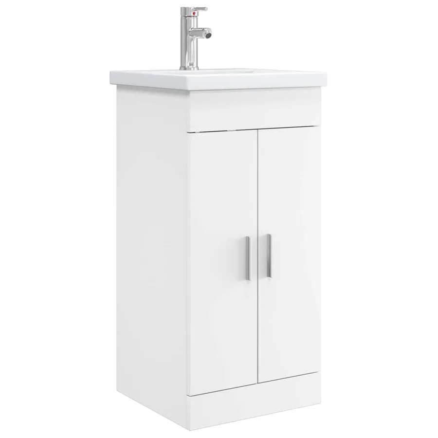Meuble de salle de bain avec évier Blanc 42 x 40 x 84,5 cm - 2
