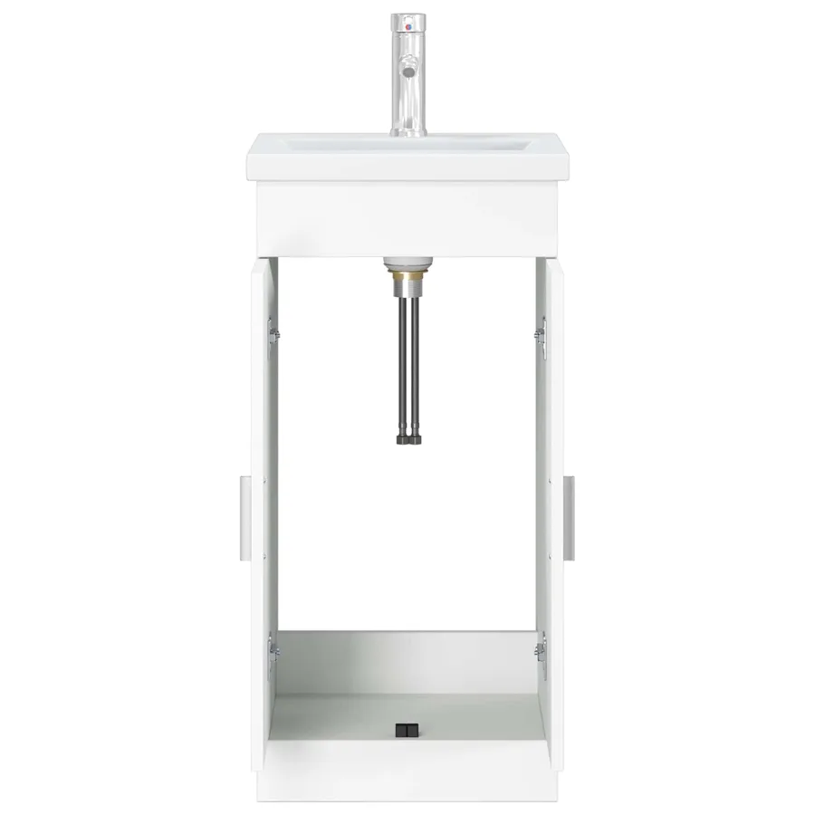 Meuble de salle de bain avec évier Blanc 42 x 40 x 84,5 cm - 4