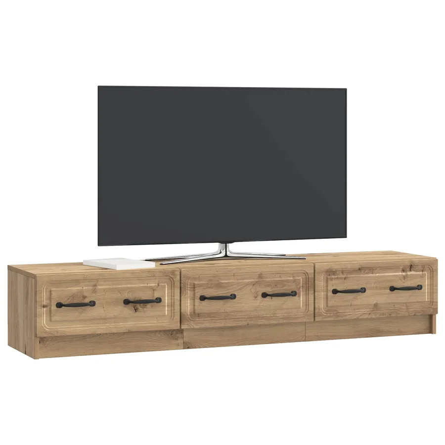 Meuble TV 147 x 34,5 x 27 cm Chêne artisanal Bois d'ingénierie - 3