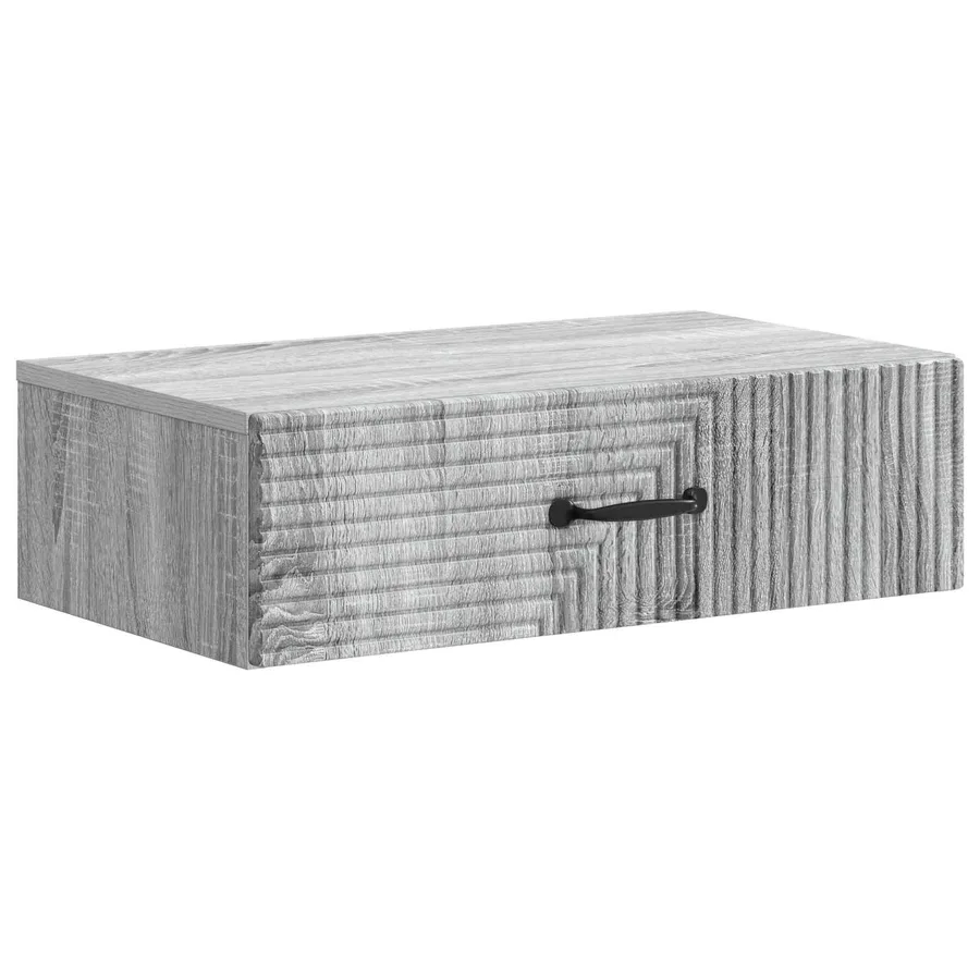 Table d'appoint murale Sonoma gris 59 x 34,5 x 17 cm - 2