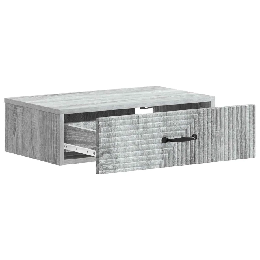 Table d'appoint murale Sonoma gris 59 x 34,5 x 17 cm - 4