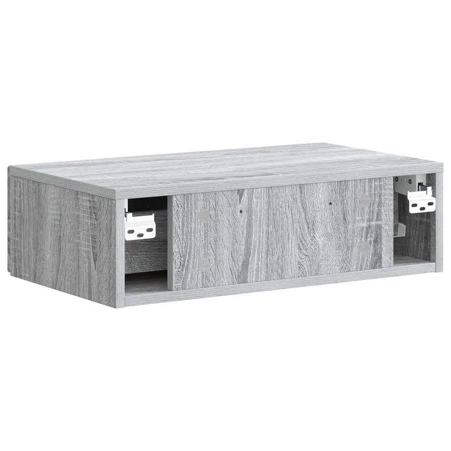Table d'appoint murale Sonoma gris 59 x 34,5 x 17 cm - 7