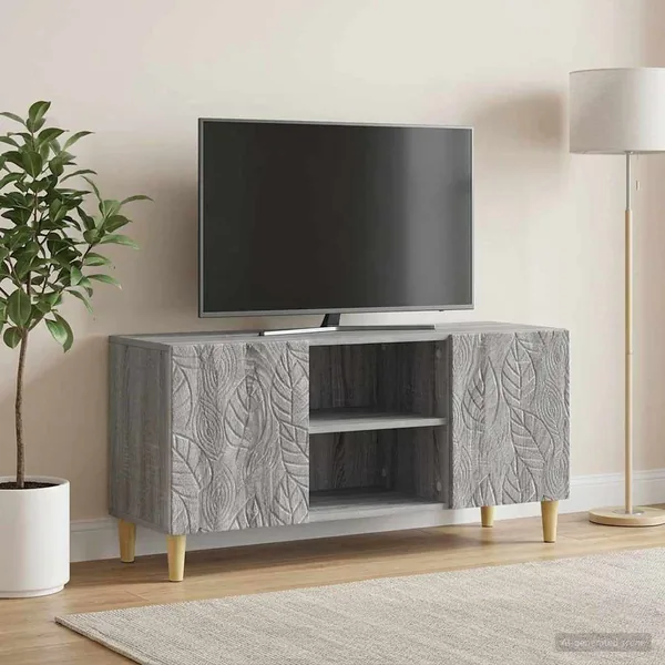 Meuble TV 102 x 34,5 x 50 cm Sonoma gris Bois d'ingénierie