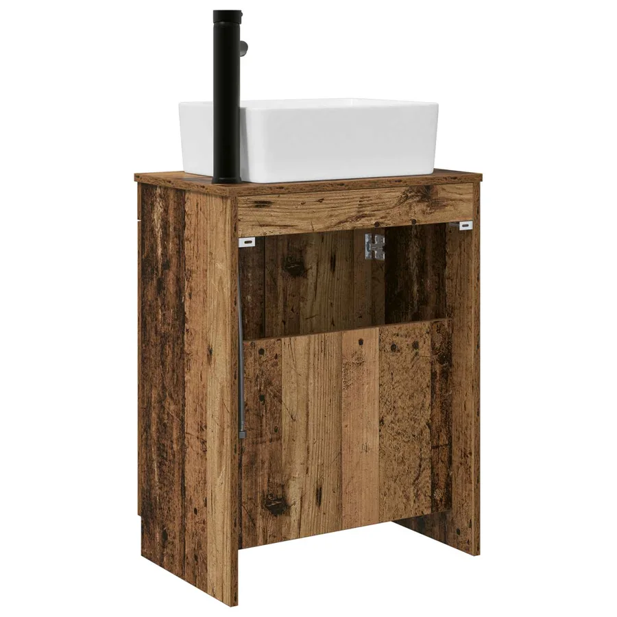 Meuble de salle de bain avec évier Bois ancien 54 x 35 x 83 cm - 6