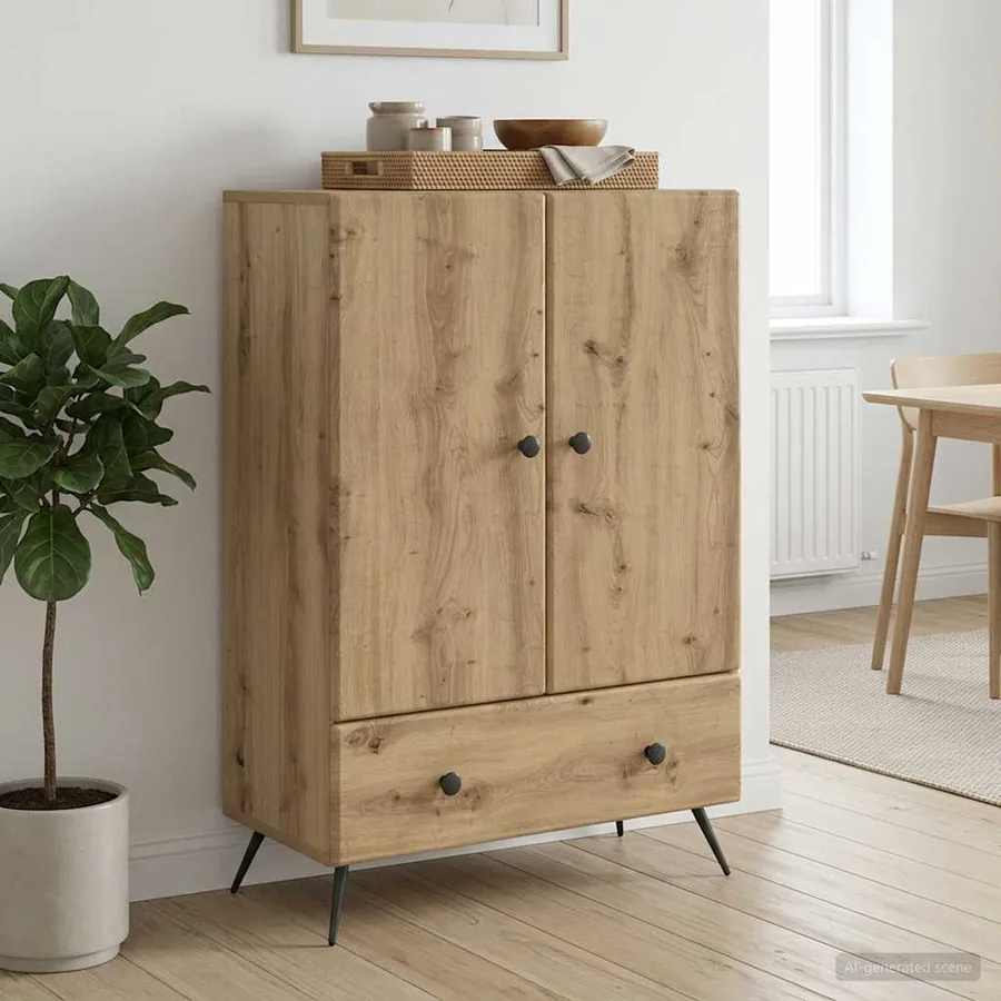 Buffet Chêne artisanal 66 x 34,5 x 95 cm Bois d'ingénierie