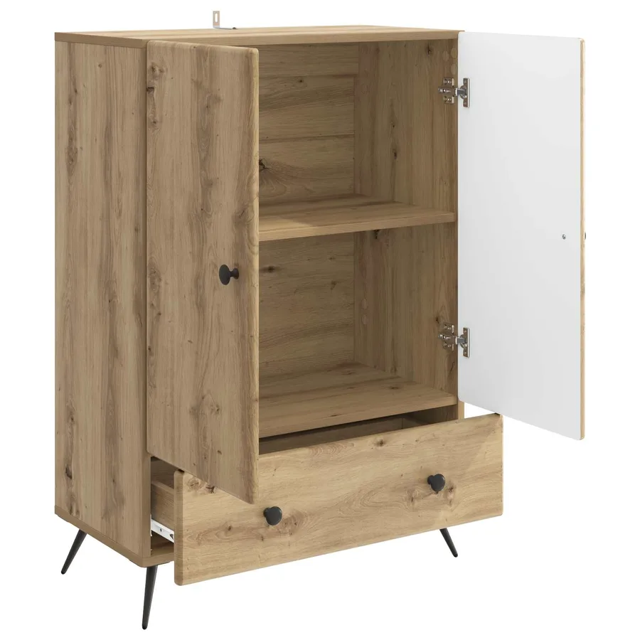Buffet Chêne artisanal 66 x 34,5 x 95 cm Bois d'ingénierie - 4
