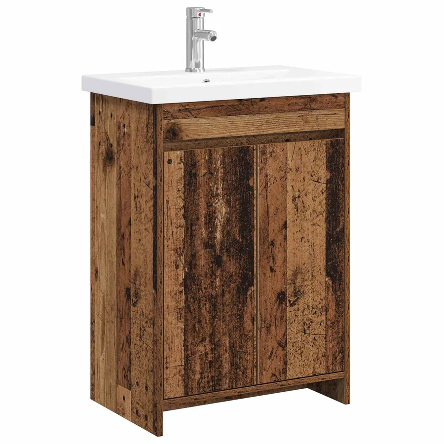Ensemble de mobilier de salle de bain Bois ancien - 2