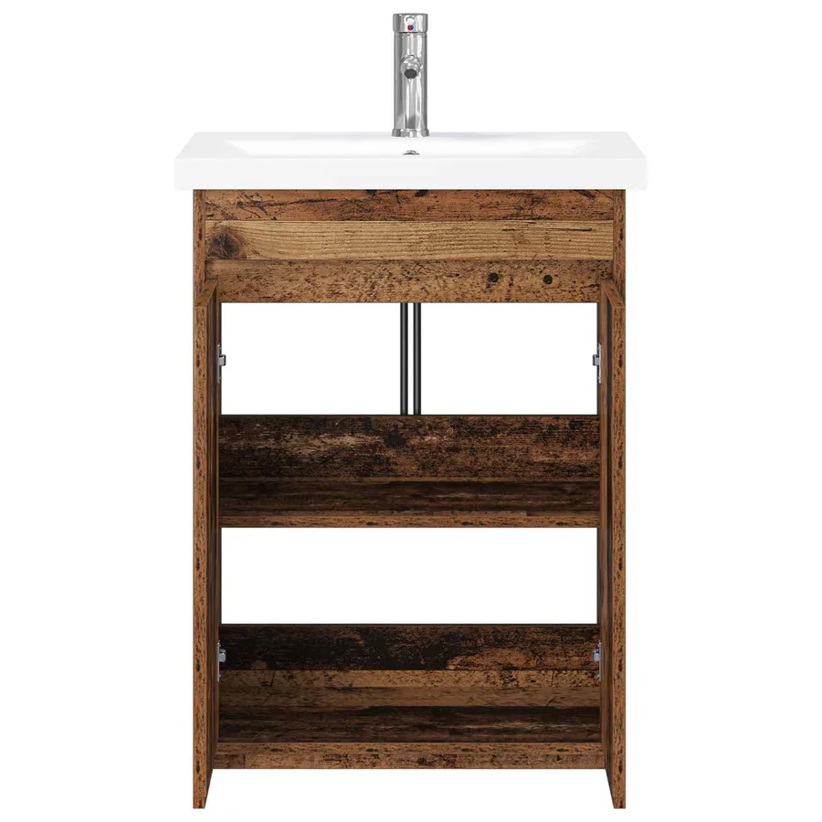 Ensemble de mobilier de salle de bain Bois ancien - 3