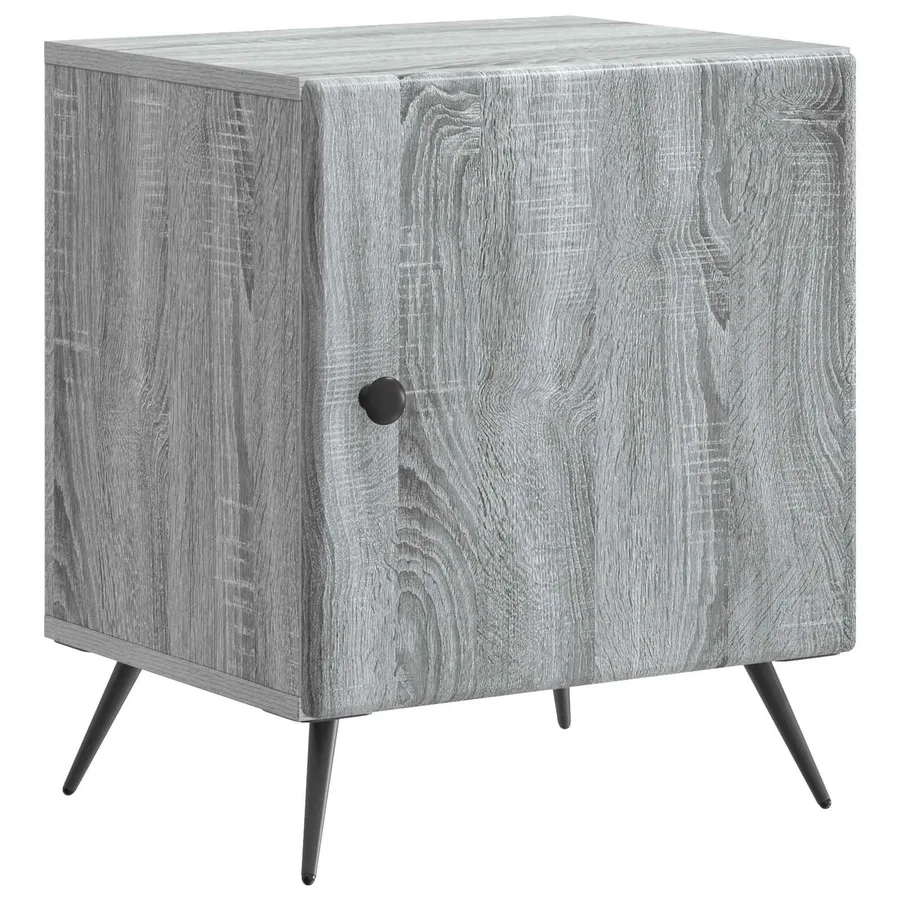 Cabinet de chevet 2 pcs Sonoma gris 43 x 34,5 x 50 cm - 5