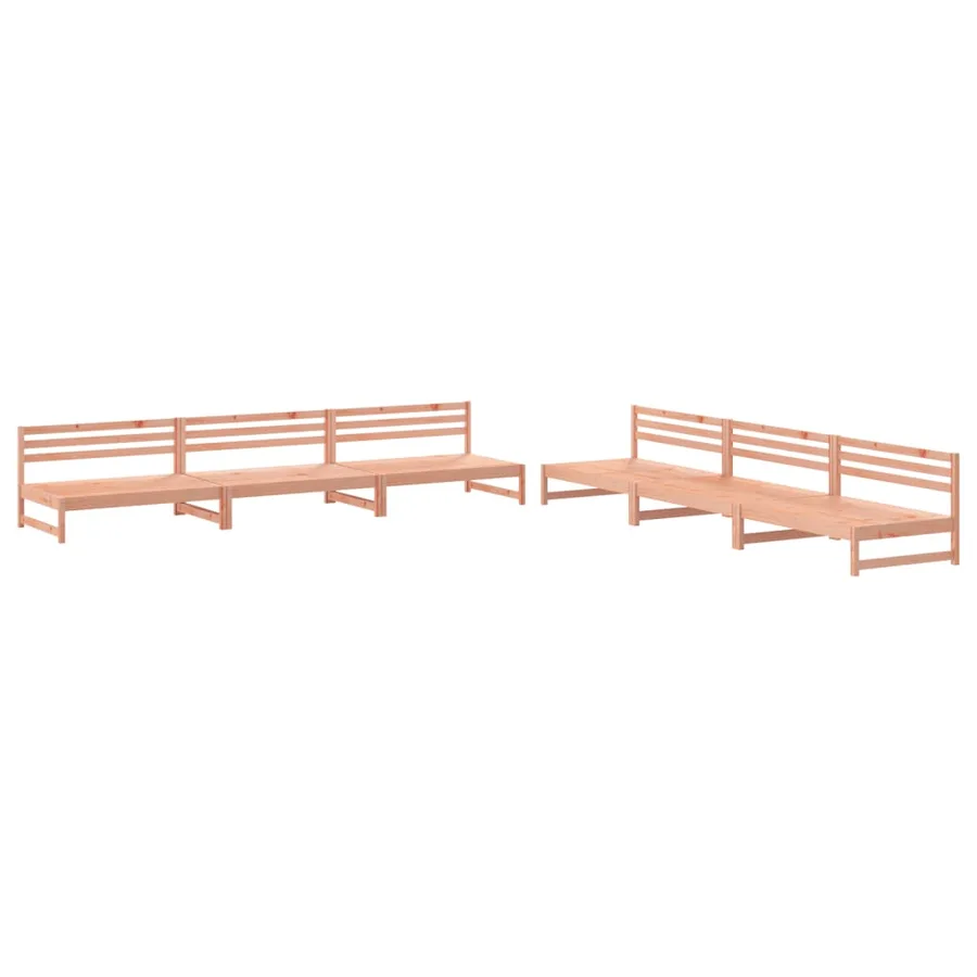 Salon de jardin 6 pcs bois massif douglas - 2