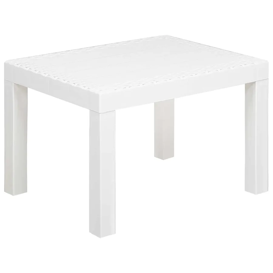 Ensemble salon avec coussin 3 pcs Blanc PP - 6