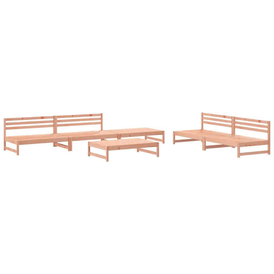 Salon de jardin 6 pcs bois massif douglas - 2