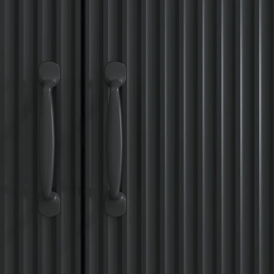 Buffet Noir 89 x 34,5 x 77 cm Bois d'ingénierie - 10