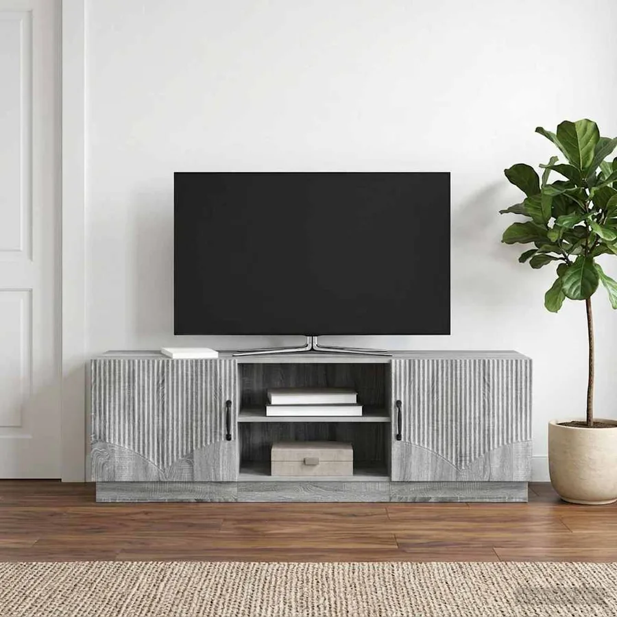 Meuble TV Sonoma gris 150 x 31 x 47 cm Bois d'ingénierie