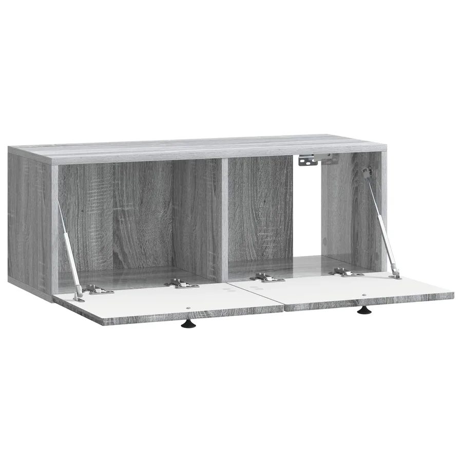 Meuble TV mural Sonoma gris 78,5 x 31 x 30 cm Bois d'ingénierie - 5