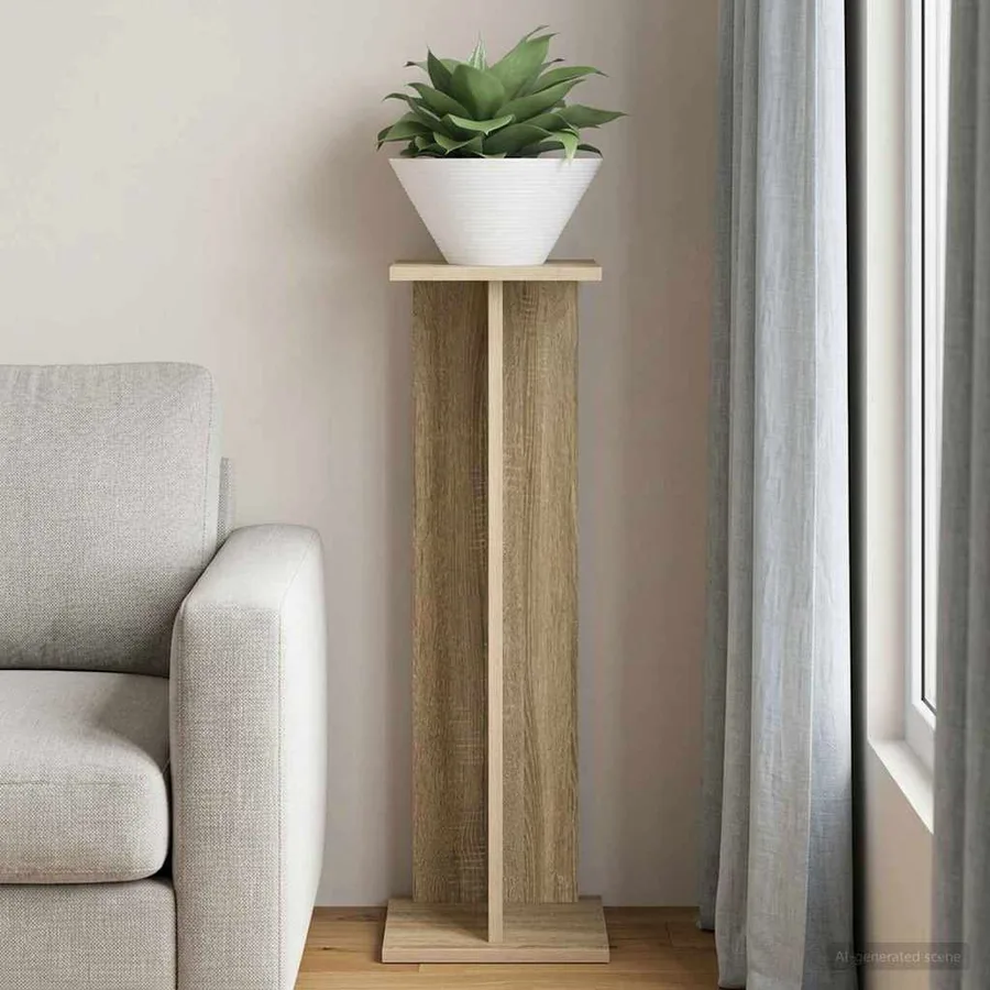 Support de Plante Chêne Sonoma 25 x 25,5 x 80,5 cm - 4