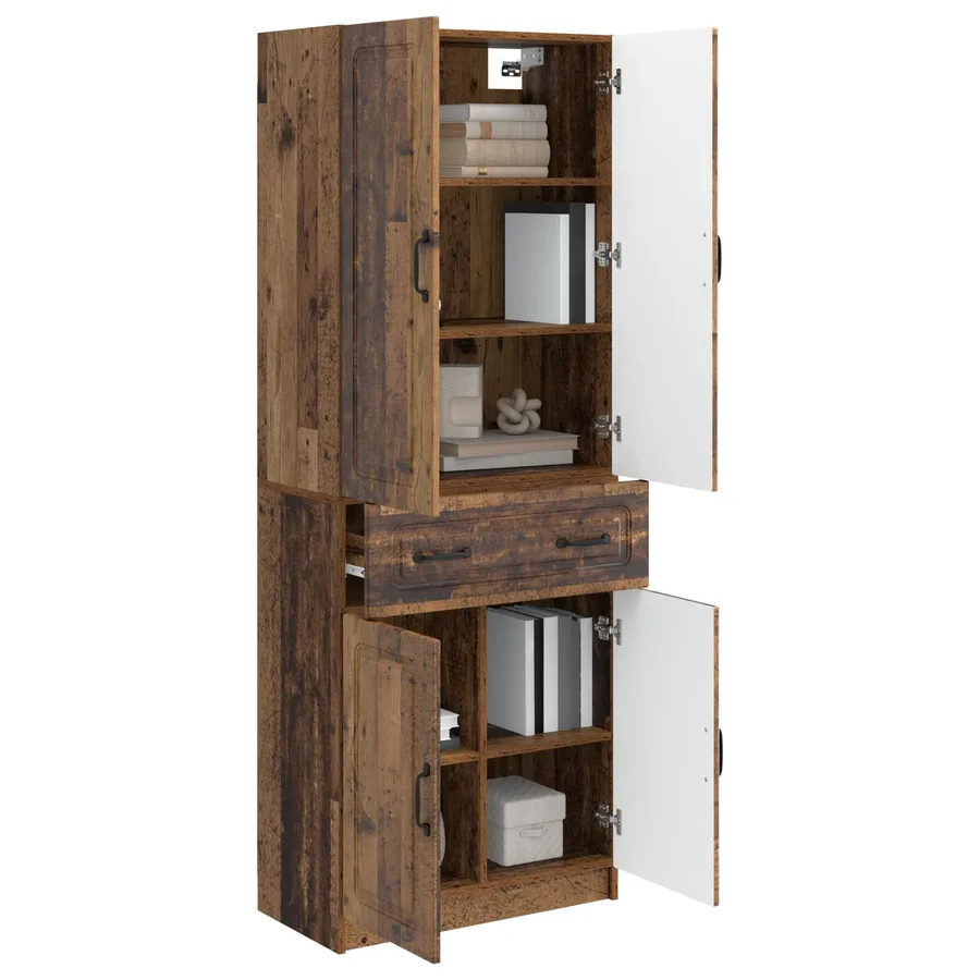 Ensemble de Meubles 2 pcs Bois ancien Bois d'ingénierie - 3