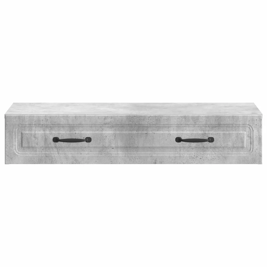 Table d'appoint murale Gris béton 87,5 x 34,5 x 17 cm - 5
