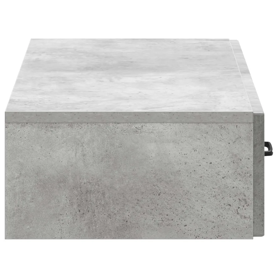 Table d'appoint murale Gris béton 87,5 x 34,5 x 17 cm - 6