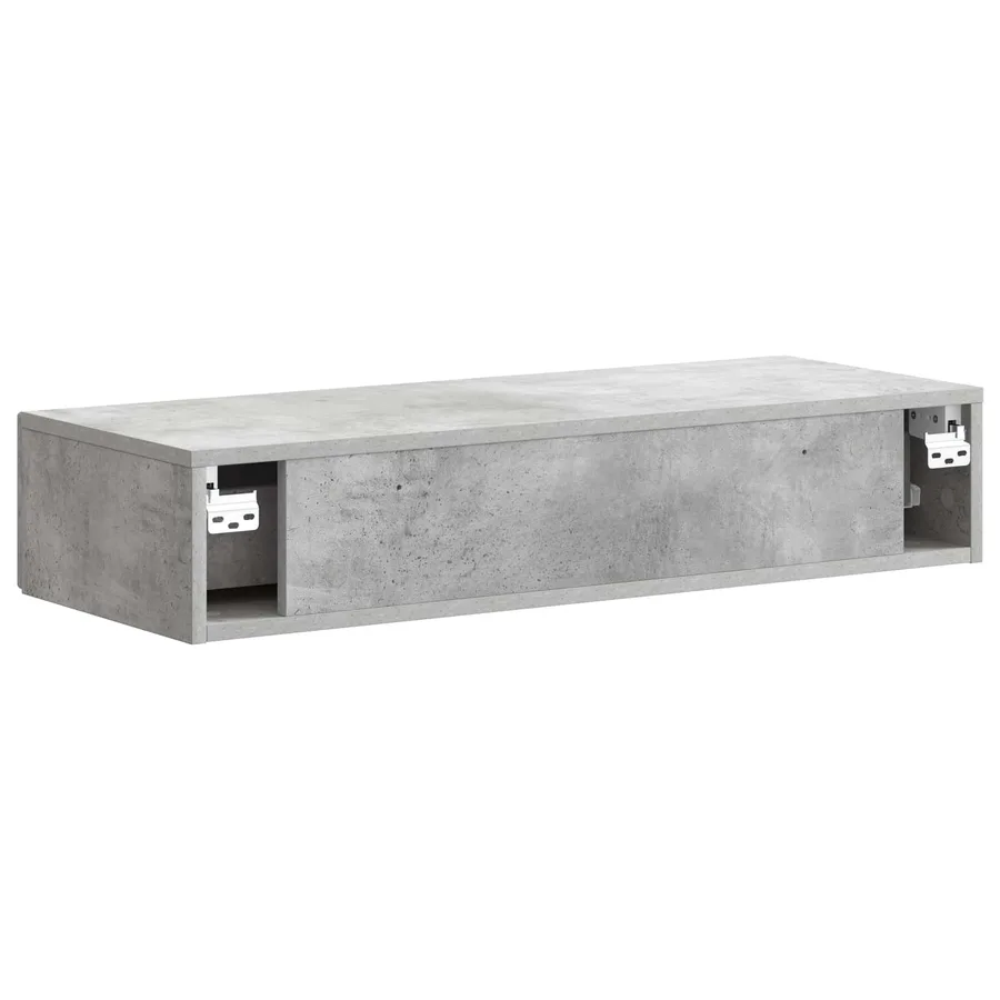 Table d'appoint murale Gris béton 87,5 x 34,5 x 17 cm - 7