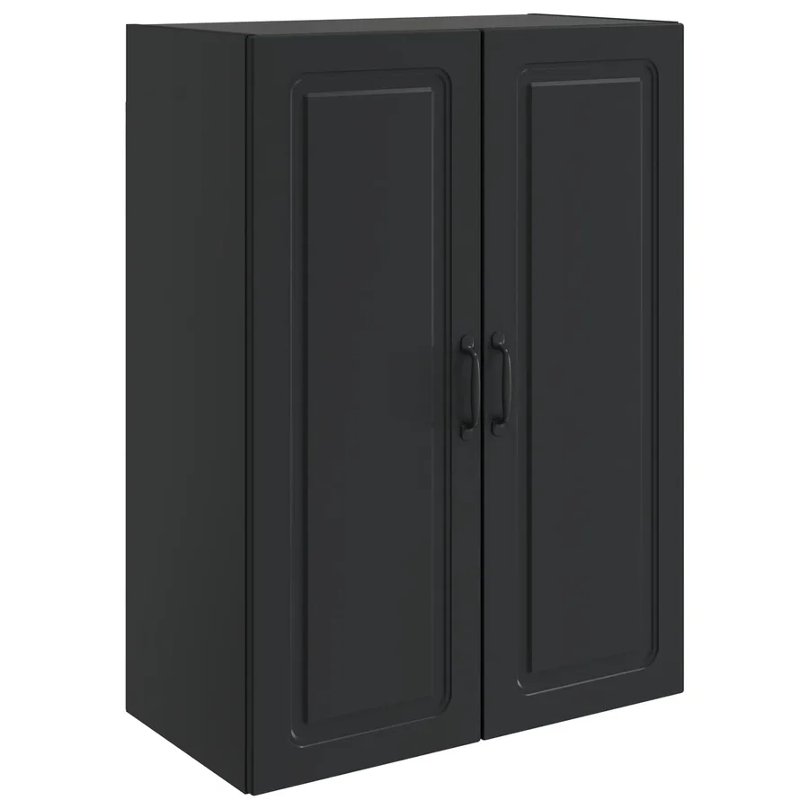 Armoire Murale Noir 66 x 34,5 x 90 cm Bois d'ingénierie - 2