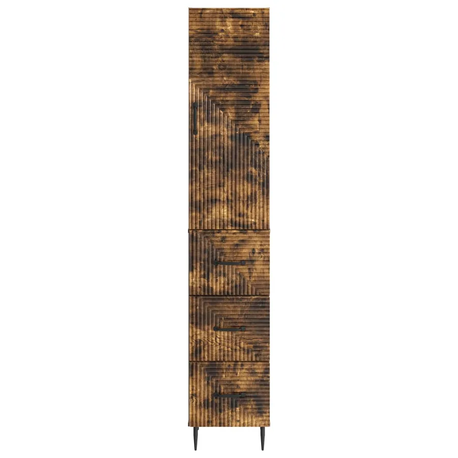 Ensemble de Meubles 2 pcs Chêne fumé 33 x 34,5 x 90 cm - 5